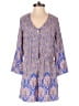 Soprano 100% Polyester Paisley Blue Romper Size XS - photo 1