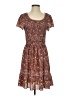 Leon Max 100% Polyester Paisley Brown Casual Dress Size XXS (estimated) - photo 1