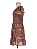Leon Max 100% Polyester Paisley Brown Casual Dress Size XXS (estimated) - photo 5