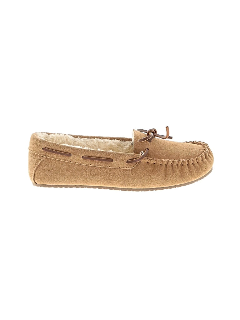 Pre-owned Minnetonka Flats In Tan