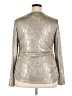 Violets & Roses Metallic Silver Long Sleeve Top Size XXL - photo 2