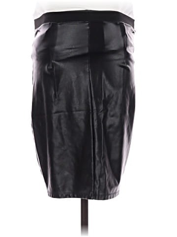 Hatch Faux Leather Skirt (view 2)