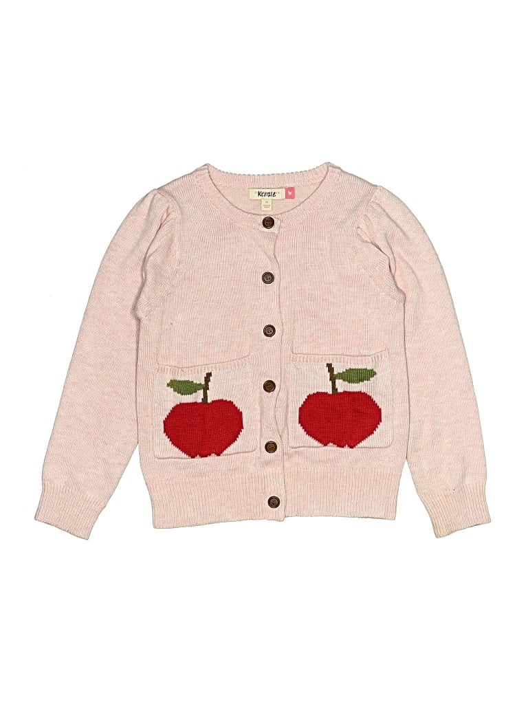 Pre-owned Pink Chicken Kids' Cardigan Sweater In Pink