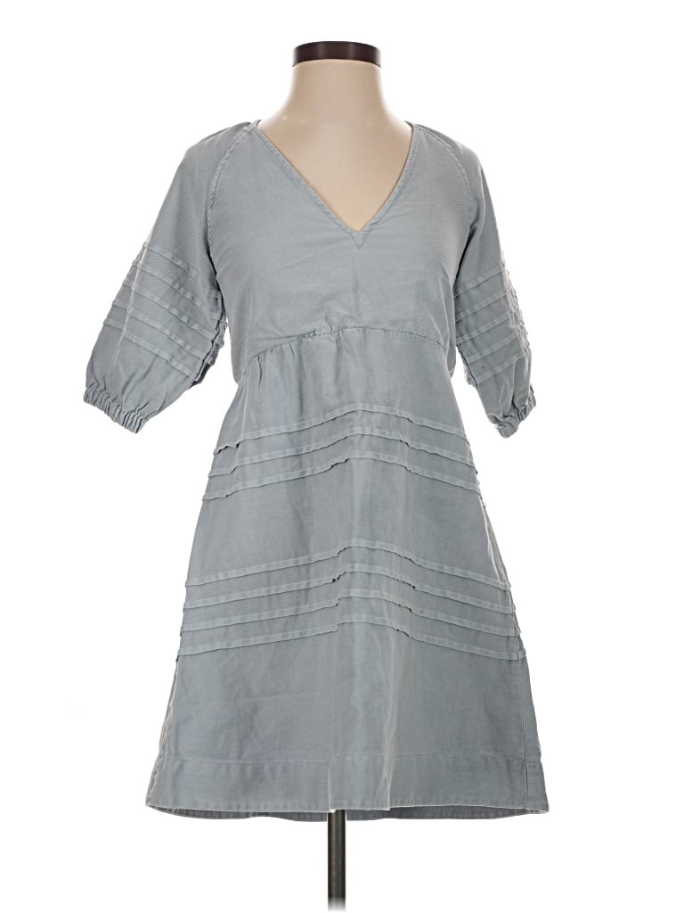 Pre-owned 7 For All Mankind Casual Dress In Gray