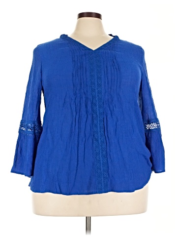 Counterparts 3/4 Sleeve Blouse (view 1)