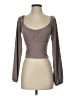 Altar'd State Gray Long Sleeve Top Size S - photo 1