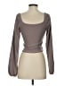 Altar'd State Gray Long Sleeve Top Size S - photo 2