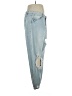 Missguided Hearts Blue Jeans Size 16 - photo 4
