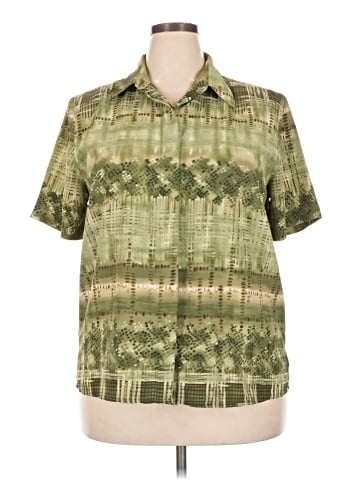 Alfred Dunner Short Sleeve Button-Down Shirt (view 1)
