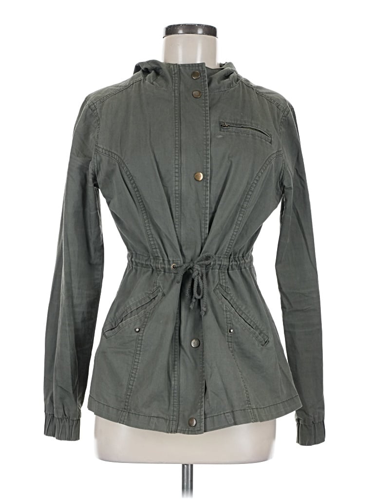 Pre-owned Forever 21 Jacket In Green