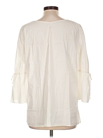 Lafayette 148 New York 3/4 Sleeve Blouse (view 2)