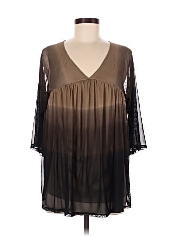 Attitudes by Renee 3/4 Sleeve Blouse (view 1)