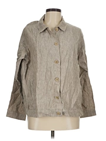 Eileen Fisher 3/4 Sleeve Button-Down Shirt (view 1)