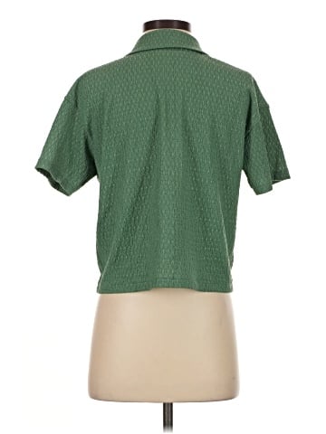 Madewell Crinkle-Knit Button-Front Top (view 2)