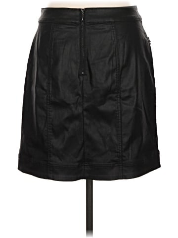 White House Black Market Faux Leather Skirt (view 2)