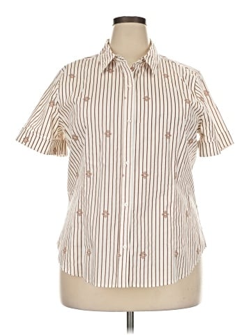 Liz Claiborne Short Sleeve Button-Down Shirt (view 1)