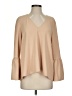 Tibi Solid Tan Long Sleeve Blouse Size S - photo 1