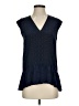 Tibi 100% Silk Solid Blue Sleeveless Silk Top Size 2 - photo 1