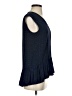 Tibi 100% Silk Solid Blue Sleeveless Silk Top Size 2 - photo 4