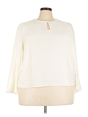 J.Crew Factory Store 3/4 Sleeve Blouse (view 1)