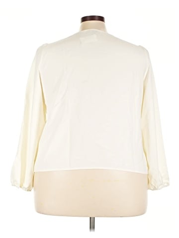 J.Crew Factory Store 3/4 Sleeve Blouse (view 2)