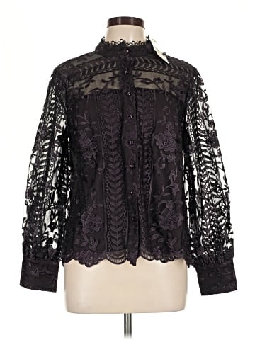 Ultra Pink Long Sleeve Blouse (view 1)