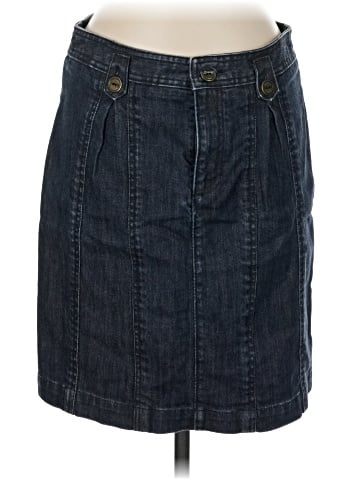 Pilcro and the Letterpress Denim Skirt (view 1)