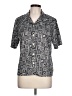Blair 100% Polyester Black Short Sleeve Blouse Size L - photo 1