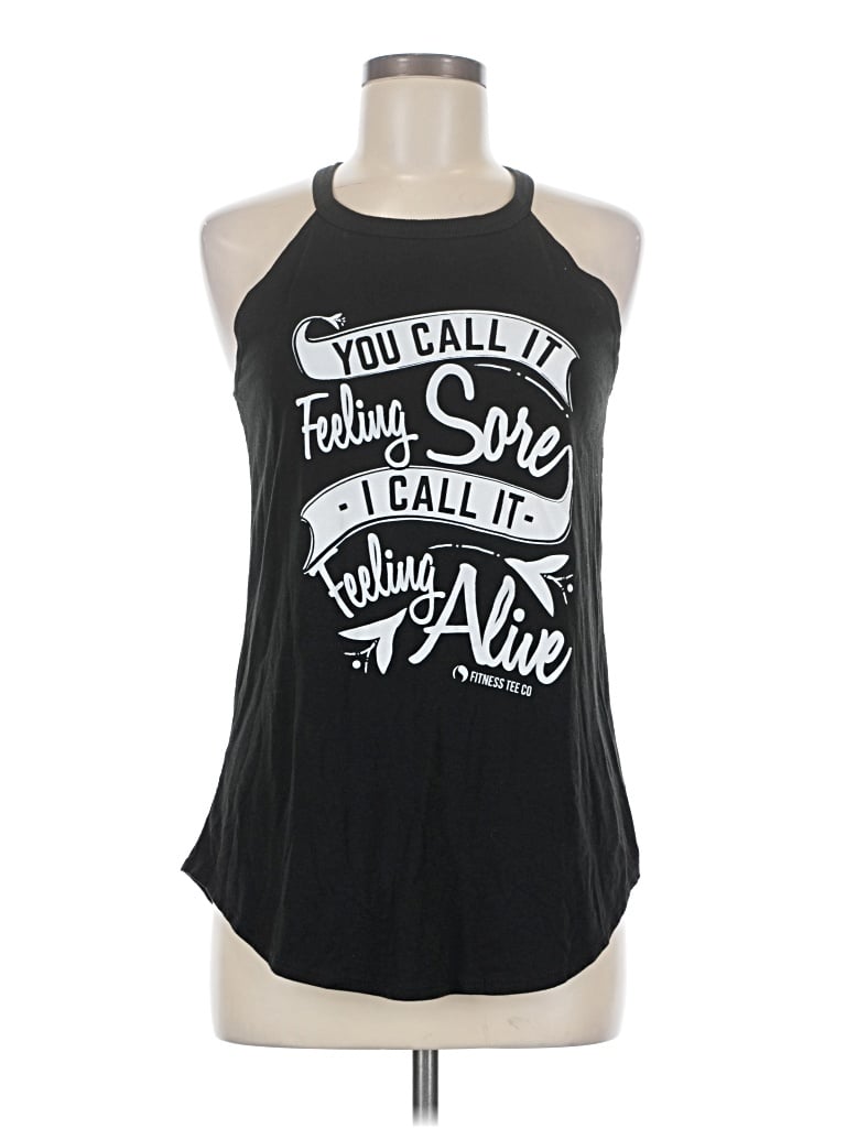 Pre-owned District Sleeveless Blouse In Black