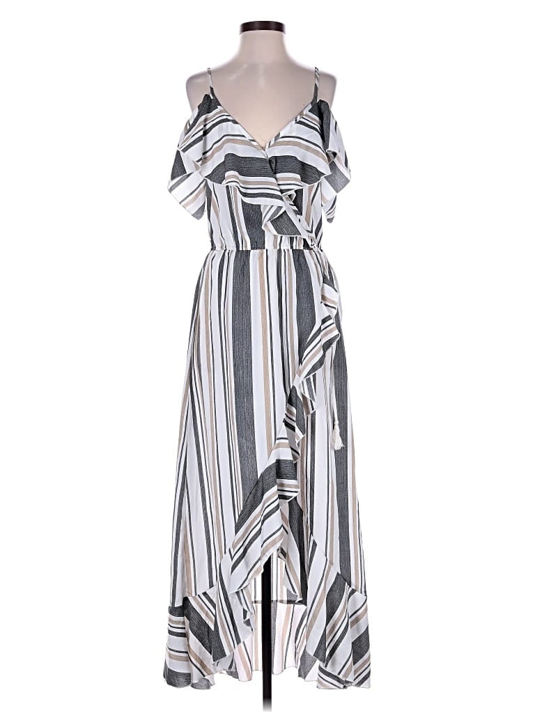 Pre-owned Blush Casual Dress In Gray