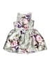 Zunie 100% Polyester Floral Gray Dress Size 7 - photo 2