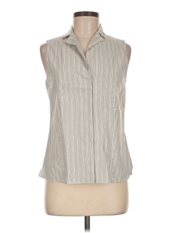 AKRIS Sleeveless Button-Down Shirt (view 1)