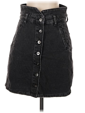 Pilcro and the Letterpress Denim Skirt (view 1)
