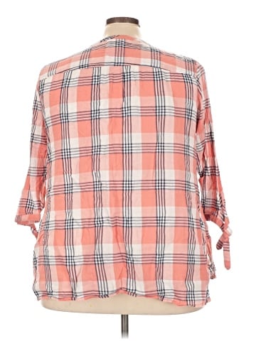 St. John's Bay 3/4 Sleeve Button-Down Shirt (view 2)