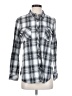 Volcom 100% Cotton Plaid Silver Long Sleeve Button-Down Shirt Size S - photo 1