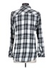Volcom 100% Cotton Plaid Silver Long Sleeve Button-Down Shirt Size S - photo 2