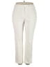 Anne Klein Solid Ivory Dress Pants Size 16 - photo 1