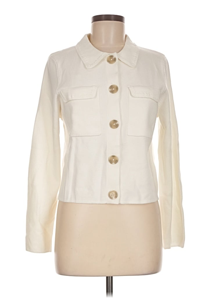 Pre-owned J By Joie Cardigan Sweater In Ivory