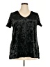 Spring & Mercer Black Short Sleeve Top Size XXL - photo 1