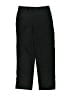 Lands' End Solid Black Casual Pants Size 8 - photo 1