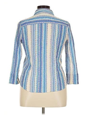 Christopher & Banks 3/4 Sleeve Button-Down Shirt (view 2)