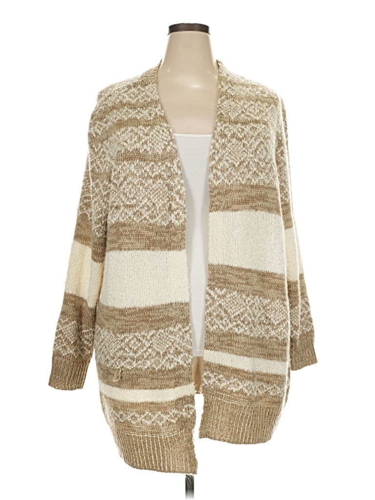 Pre-owned Love Ellie Cardigan Sweater In Tan