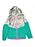 Spyder 100% Polyester Color Block Green Teal Jacket Size 14 - photo 1
