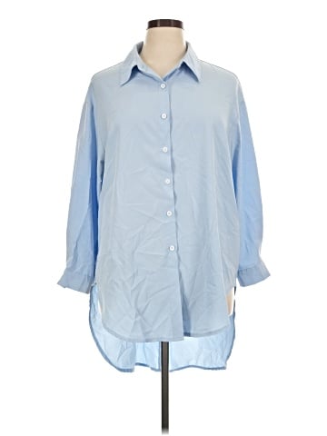 Shein Curve 3/4 Sleeve Blouse (view 1)