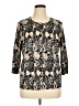 Talbots Outlet 100% Cotton Paisley Gold Pullover Sweater Size 1X - photo 1