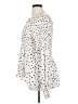 Rose + Olive Polka Dots Ivory Long Sleeve Blouse Size XL - photo 5
