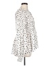 Rose + Olive Polka Dots Ivory Long Sleeve Blouse Size XL - photo 4