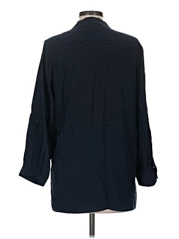 Zoe & Sam 3/4 Sleeve Silk Top (view 2)