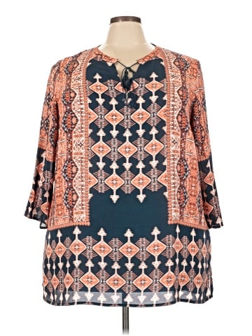 Violet & Claire 3/4 Sleeve Blouse (view 1)