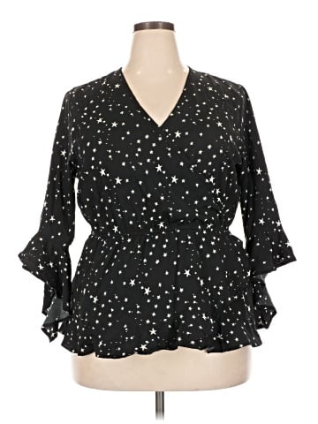 Simply Be 3/4 Sleeve Blouse (view 1)